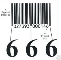 Barcodes zouden een manifestatie zijn van het getal 666.